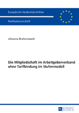 Die Mitgliedschaft im Arbeitgeberverband ohne Tarifbindung im Stufenmodell - Johanna Brahmstaedt