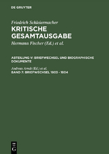 Briefwechsel 1803 - 1804 - 