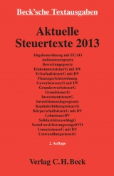 Aktuelle Steuertexte 2013