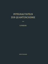 Integraltafeln zur Quantenchemie - H. W. Preuss