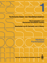 H&auml;rtbare Formmassen - Bodo Carlowitz, Jutta Wierer