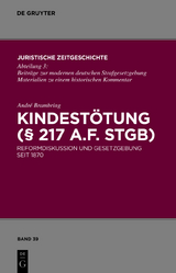 Kindest&ouml;tung (&sect; 217 a.F. StGB) - Andr&eacute; Brambring