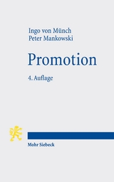 Promotion - Ingo von M&uuml;nch, Peter Mankowski