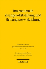 Internationale Zwangsvollstreckung und Haftungsverwirklichung - Tanja Domej