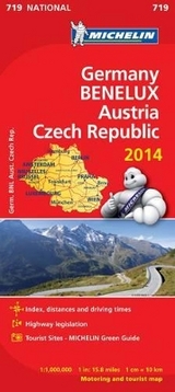 Michelin Map Germany Austria Benelux 2014 - Michelin
