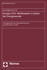 Sondergutachten 65: Energie 2013: Wettbewerb in Zeiten der Energiewende -  Monopolkommission