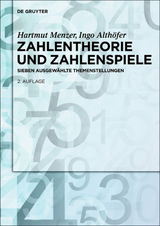 Zahlentheorie und Zahlenspiele - Menzer, Hartmut; Althöfer, Ingo