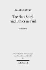 The Holy Spirit and Ethics in Paul - Rabens, Volker
