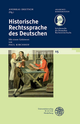 Historische Rechtssprache des Deutschen - 