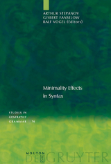 Minimality Effects in Syntax - 