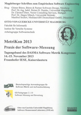 MetriKon 2013 - Praxis der Software-Messung - 
