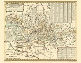 Historische Karte: &Auml;mter Stolpen, Radeberg und Lausitz, 1754 (Plano) - Peter (der J&uuml;ngere) Schenk