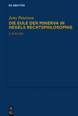 Die Eule der Minerva in Hegels Rechtsphilosophie - Jens Petersen