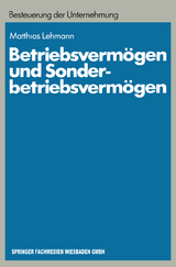 Betriebsverm&ouml;gen und Sonderbetriebsverm&ouml;gen - Matthias Lehmann