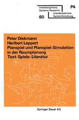 Planspiel und Planspiel-Simulation in der Raumplanung -  Diekmann,  Leppert