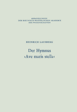 Der Hymnus &rsaquo;Ave maris stella&lsaquo; - Heinrich Lausberg