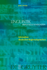 Intonation deutscher Regionalsprachen - J&ouml;rg Peters