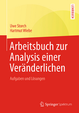 Arbeitsbuch zur Analysis einer Ver&auml;nderlichen - Uwe Storch, Hartmut Wiebe