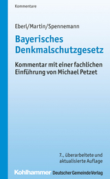 Bayerisches Denkmalschutzgesetz - Dieter J. Martin, J&ouml;rg Spennemann