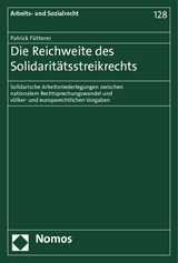 Die Reichweite des Solidarit&auml;tsstreikrechts - Patrick F&uuml;tterer