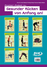 Poster-Paket zu Gesunder R&uuml;cken von Anfang an! - Dietmar Pierre K&ouml;nig, Sabine Wydra, Sonja Thomas