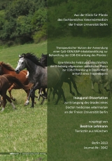 Therapeutischer Nutzen der Anwendung einer CpG-ODN/GNP-Inhalationsl&ouml;sung zur Behandlung der COB-Erkrankung des Pferdes - Beatrice Lehmann