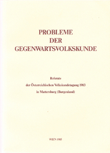 Probleme der Gegenwartsvolkskunde - 