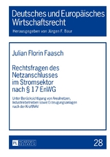 Rechtsfragen des Netzanschlusses im Stromsektor nach &sect; 17 EnWG - Julian Faasch