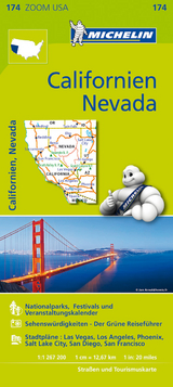 Michelin Karte Californien, Nevada