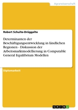 Determinanten der Besch&auml;ftigungsentwicklung in l&auml;ndlichen Regionen - Diskussion der Arbeitsmarktmodellierung in Computable General Equilibrium Modellen - Robert Schulte-Dr&uuml;ggelte