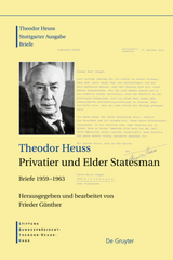 Theodor Heuss, Privatier und Elder Statesman - 