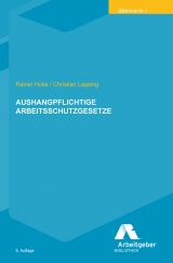 Aushangpflichtige Arbeitsschutzgesetze