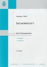 Sachenrecht I - Karl-Edmund Hemmer, Achim W&uuml;st