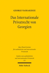 Das Internationale Privatrecht von Georgien - George Vashakidze
