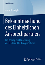 Bekanntmachung des Einheitlichen Ansprechpartners - Anna Rudolph