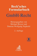 Beck'sches Formularbuch GmbH-Recht - Breyer, Michael; Najdecki, Damian Wolfgang