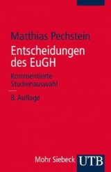 Entscheidungen des EuGH - Matthias Pechstein