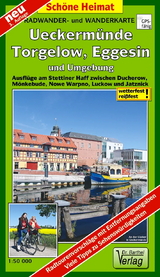 Radwander- und Wanderkarte Ueckerm&uuml;nde, Torgelow, Eggesin und Umgebung