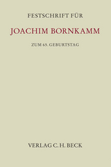 Festschrift f&uuml;r Joachim Bornkamm zum 65. Geburtstag - 