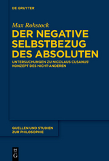 Der negative Selbstbezug des Absoluten - Max Rohstock