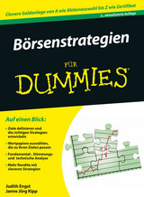 B&ouml;rsenstrategien f&uuml;r Dummies - Judith Engst, Janne Kipp