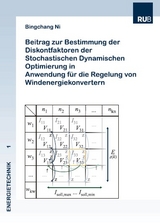 Beitrag zur Bestimmung der Diskontfaktoren der Stochasti-schen Dynamischen Optimierung in Anwendung f&uuml;r die Rege-lung von Windenergiekonvertern - Bingchang Ni