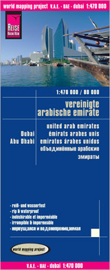 Reise Know-How Landkarte V.A.E., Dubai, Abu Dhabi (1:470.000 / 80.000) - 