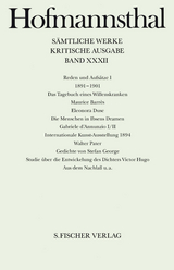 Reden und Aufs&auml;tze 1 - Hugo von Hofmannsthal
