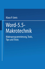 Word 5.5 Makrotechnik - Klaus P. Greis
