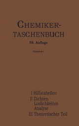 Chemiker-Taschenbuch - Biedermann, Rudolf; Roth, W.A.; Koppel, I.