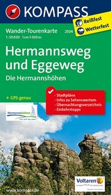 Hermannsweg und Eggeweg, Die Hermannsh&ouml;hen - 