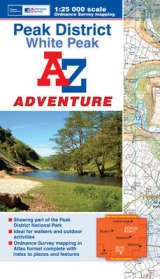 Peak District (White) Adventure Atlas - Geographers' A-Z Map Company