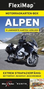 KUNTH Motorradkarten-Box ALPEN 1:250.000