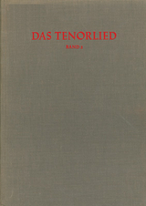 R&eacute;pertoire International des Sources Musicales (RISM) / Das Tenorlied. Mehrstimmige Lieder in deutschen Quellen 1450-1580
